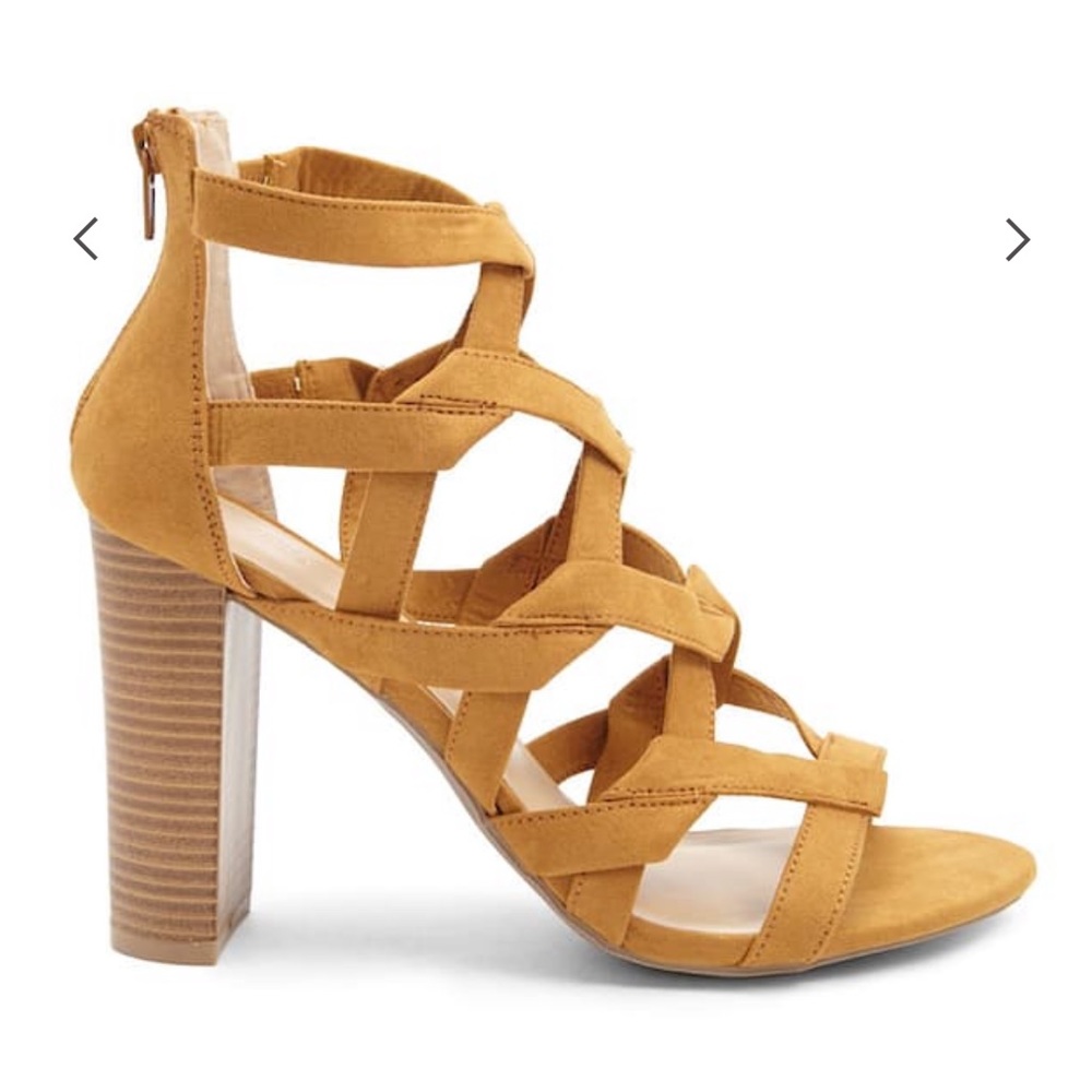 NEW Faux suede heels